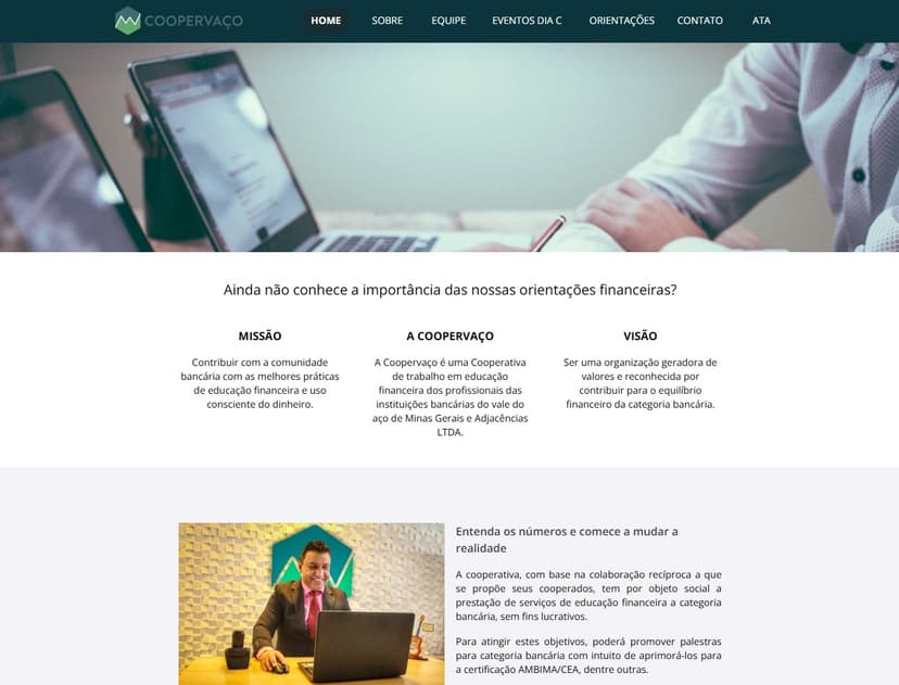 Web site/Sistema Coopervaço